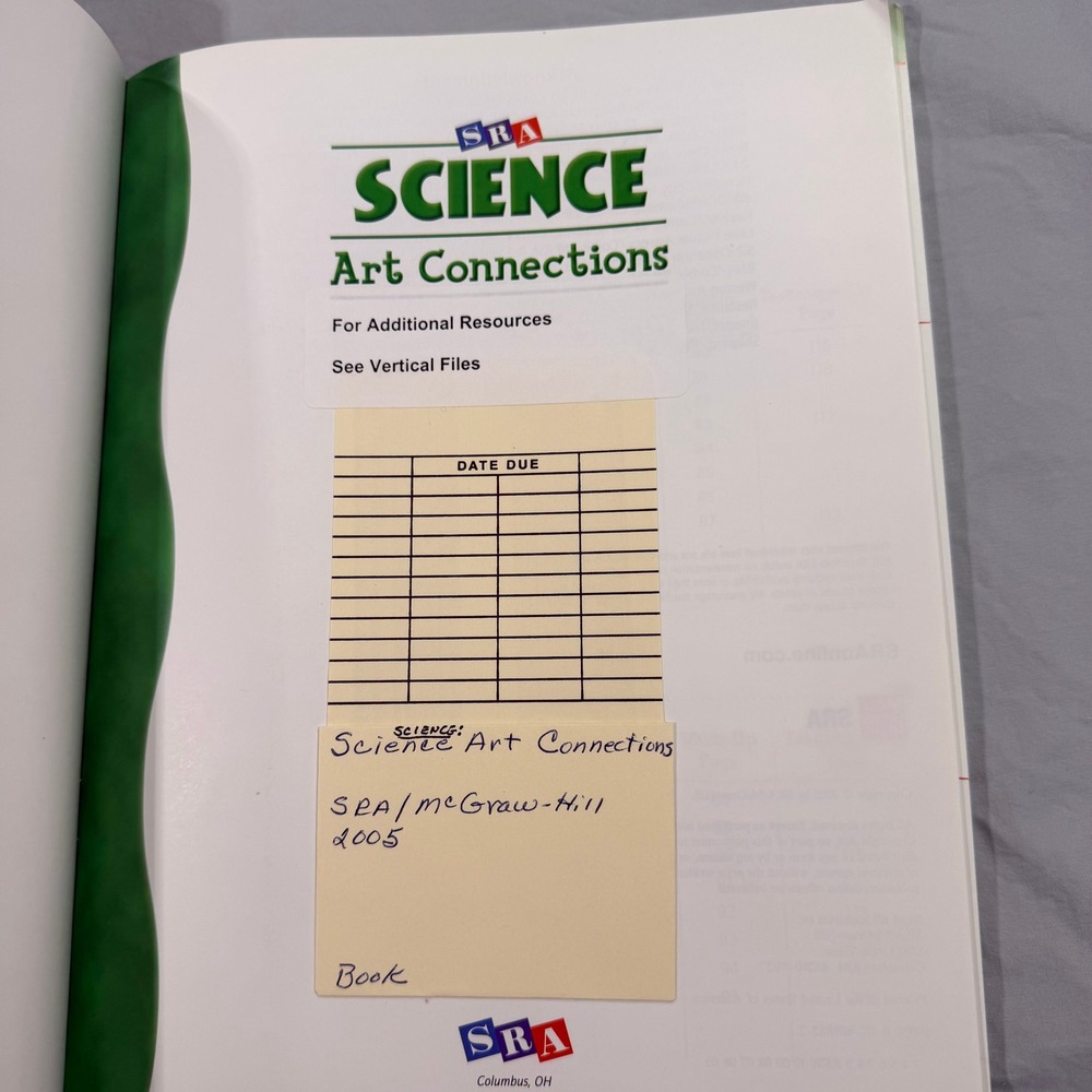 SRA Science Art Connections Activity Book PreK-6 McGraw-Hill 2005 STEM Resource - Picture 3 of 10